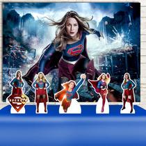 KIT Festa Prata Supergirl Heroína - IMPAKTO VISUAL