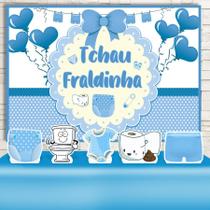 KIT Festa Prata Tchau Fraldinha Azul - IMPAKTO VISUAL