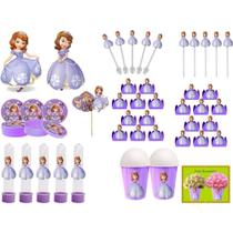 Kit Festa Princesa Sofia 265 Peças (30 pessoas)