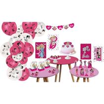 Kit Festa Pronta Barbie Decoração Aniversário Festcolor Kit Festa Pronta Barbie Decoração Aniversário Festcolor
