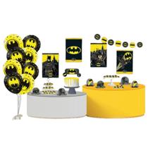 Kit Festa Pronta Decoração Batman Geek - 62 unid Kit Festa Pronta Decoração Batman Geek - 62 unid