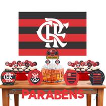 Kit Festa Pronta Decoração Eco Flamengo Mengão C/ 33 Itens