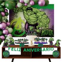 Kit Festa Pronta Decoração Hulk Vingadores - 39 unid - piffer