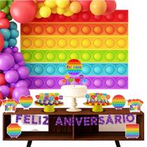 Kit Festa Pronta Decoração Pop It - 39 unid Kit Festa Pronta Decoração Pop It - 39 unid