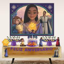 Kit Festa Pronta Decoração Wish Poder Desejos Disney - 39 un Kit Festa Pronta Decoração Wish Poder Desejos Disney - 39 un