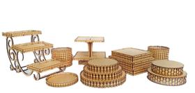 Kit Festa Provençal Arabesco Meia Pérola Mdf Cru Deação Kit Festa Provençal Arabesco Meia Pérola Mdf Cru Deação