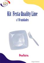Kit Festa Quality Line - Prafesta - pratos e garfos, festas, comemorações, eventos (13425)