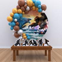 Kit Festa Redondo Kong vs Godzila- IMPAKTO VISUAL