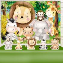 Kit Festa Rubi Animais Safari Aquarela - IMPAKTO VISUAL Kit Festa Rubi Animais Safari Aquarela - IMPAKTO VISUAL