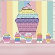 Kit Festa Rubi Fidget Pop It Candy Color - IMPAKTO VISUAL