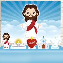 Kit Festa Rubi Jesus Batizado - IMPAKTO VISUAL Kit Festa Rubi Jesus Batizado - IMPAKTO VISUAL