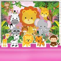 Kit Festa Rubi Safari Rosa - IMPAKTO VISUAL Kit Festa Rubi Safari Rosa - IMPAKTO VISUAL