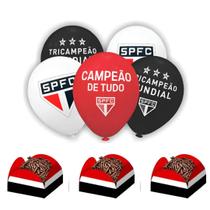 Kit Festa São Paulo Futebol 20 Balões 50 Forminhas Para Doces Inspire sua Festa Loja