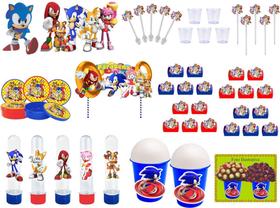 Kit festa Sonic e Sua Turma 255 peças (30 pessoas)