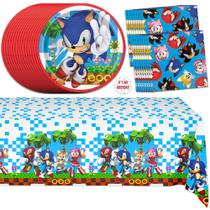 Kit Festa Sonic the Hedgehog para 16 Crianças