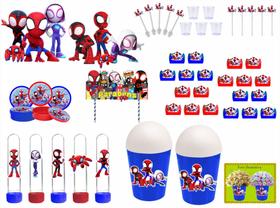 Kit Festa Spidey 105 peças (10 pessoas)