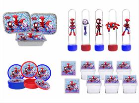 Kit Festa Spidey 120 peças (30 pessoas)