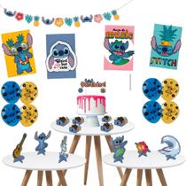 Kit Festa Stitch 62 Peças para Decoração Aniversário Kit Festa Stitch 62 Peças para Decoração Aniversário