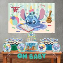 Kit festa Stitch Baby Decoração Aniversário EVA 33pçs em EVA Kit festa Stitch Baby Decoração Aniversário EVA 33pçs em EVA
