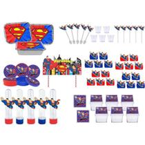 Kit festa Super Man 121 peças (10 pessoas)