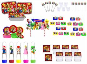 Kit Festa Super Mario Bros 191 peças (20 pessoas) - Produto artesanal
