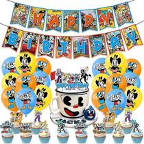 Kit Festa Temática Cuphead Wokex - 32 Peças