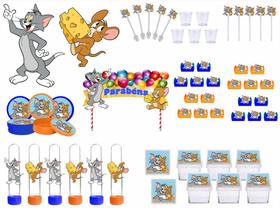 Kit festa Tom e Jerry 113 peças (10 pessoas)