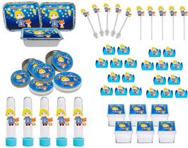 Kit Festa Ursinho O Pequeno Príncipe Baby 114 Peças (10 pessoas)