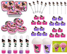 Kit festa Vanellope (Detona Ralph) 106 peças (10 pessoas)