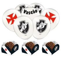 Kit Festa Vasco 25 Balões + 40 Forminhas Para Doces Festcolor - Inspire sua Festa Loja