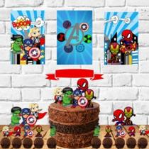 kit festa vingadores cute