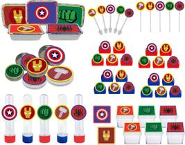 Kit festa Vingadores Símbolos 114 peças - Produto artesanal