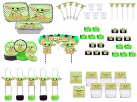 Kit Festa Yoda Baby 191 peças (20 pessoas)