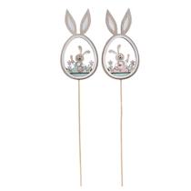 Kit Festivo com 6 Picks Decorativos de Páscoa em Cores Sortidas