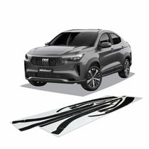 Kit Fiat Fastback 2023 2024 Soleira Protetora Portas + Soleira da Mala