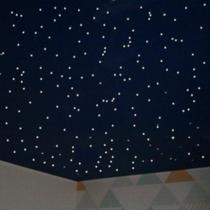 Kit Fibra Ótica 300 Branco Misto Noite Estrelado Quarto Teto - Noite Estrelada Inovva Interiores