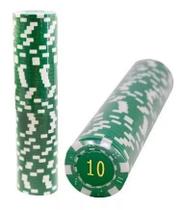 Kit Ficha De Poker Com 50 Fichas Numeradas - 40MM ABS
