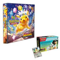Kit Fichário Álbum Pasta Pokémon Escarlate Violeta Fagulhas Impetuosas e Box Ferramenta Squawkabilly Kit Fichário Álbum Pasta Pokémon Escarlate Violeta Fagulhas Impetuosas e Box Ferramenta Squawkabilly