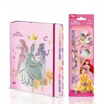 Kit Fichário Princesas Universitário A4 Dac Original 48Fls com 10 Divisorias Coloridas+ Kit Escolar Princesas Kit Fichário Princesas Universitário A4 Dac Original 48Fls com 10 Divisorias Coloridas+ Kit Escolar Princesas