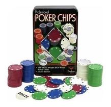 Kit Fichas Jogos Poker Tabuleiro 100 Ficas Com Numeração
