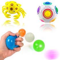 Kit Fidget Toy 3 Peças Bola Squishy Magico Antistress Pop - Brinquedos Toy