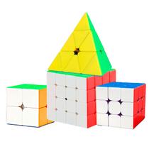 Kit Fidget Toy Cubos Rainbow Ball Rubik Cubo Magico Profissional Triedro Spinner