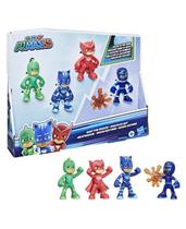 Kit figuras de ação pj masks missão noturna com 4 bonecos f2836 hasbro