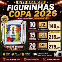 Kit Figurinhas Copa 2026 Original Pacotes 10 15 20 Completar Álbum Futebol Panini Sortidas