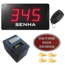 Kit Fila Fácil II - Painel de Senha + Impressora de Senhas + Acessórios Kit Fila Fácil II - Painel de Senha + Impressora de Senhas + Acessórios