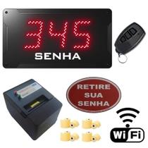 Kit Fila Fácil II Wi-Fi - Painel de Senha + Impressora de Senhas Wi-Fi + Acessórios Kit Fila Fácil II Wi-Fi - Painel de Senha + Impressora de Senhas Wi-Fi + Acessórios