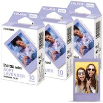 Kit Filme Fotográfico Fujifilm Instax Mini Soft Lavender - 30 Fotos