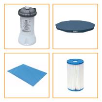 Kit Filtro 2.006 Litros/hora + Capa 366 Estrutural e Forro Intex