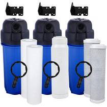 Kit Filtro 3 Fases Royal B & B Deionizador Água Desmineralizador