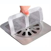 Kit Filtro Adesivo Descartável Para Ralo Banheiro